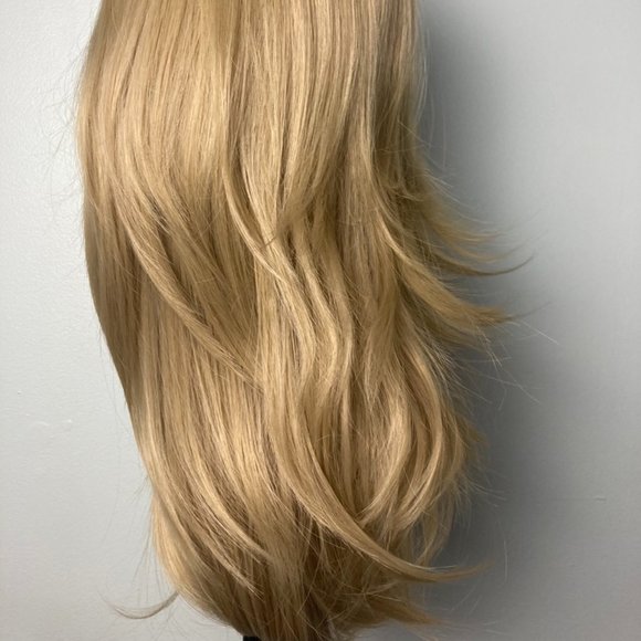 Layered Brown Roots Blonde Wig - Picture 7 of 11